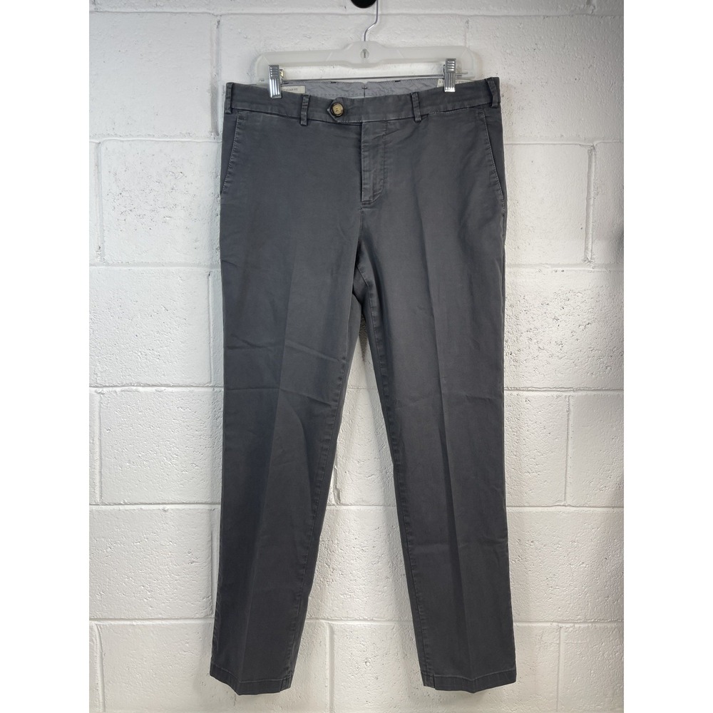 Brunello Cucinelli Pants Men's EU 46 34X28 Italian Fit Chino Trousers Gray Italy